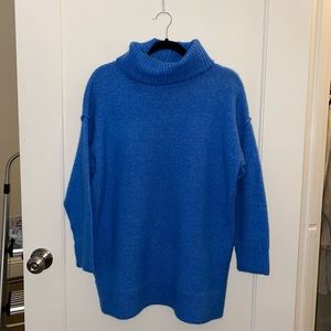 Mango Basics Blue Sweater Dress